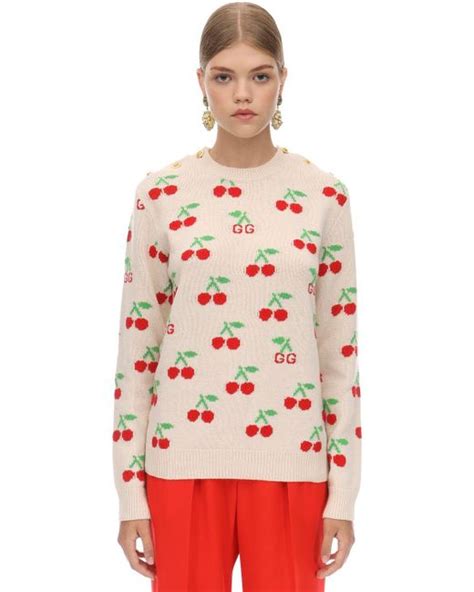 gucci cherry sweater